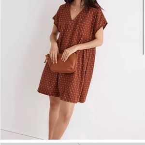 Madewell Jacquard Dolman-Sleeve Mini Dress
Size Large